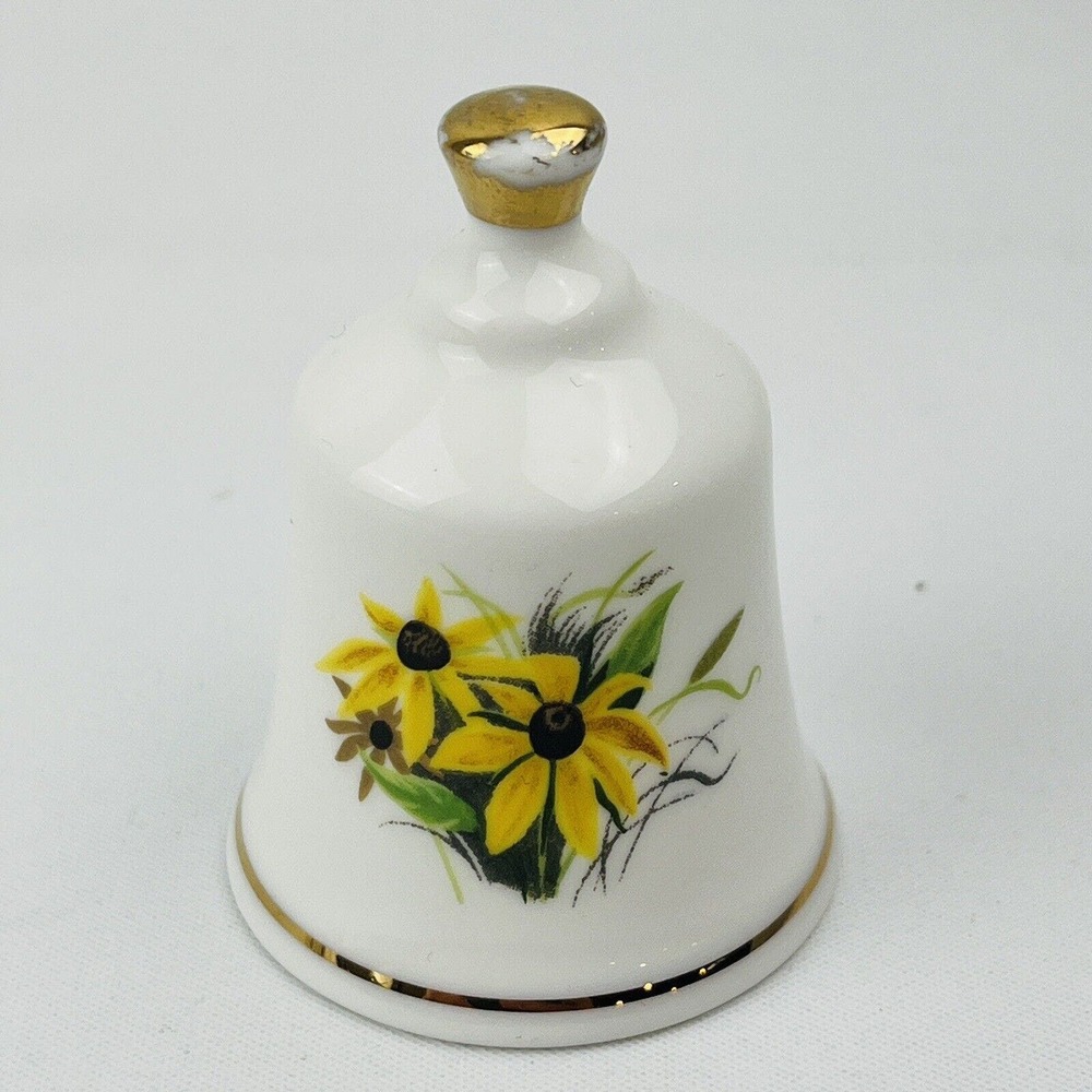 Danbury Mint Maryland Black-Eyed Susan Official State Flower Bell Collection
